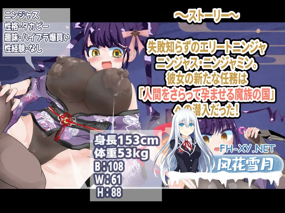 [RPG/PC] 忍者绝对不会怀上敌军的孩子！ ニンジャは敵軍の赤ちゃんなんか絶対に妊娠しないっ！ v1.0.4 AI汉化 [924M]